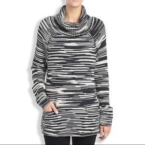 Lucky Brand Chunky Cowl Sweater in Space Dye Large